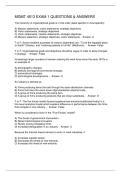 MGMT 4513 EXAM 1 QUESTIONS & ANSWERS