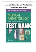 TEST BANK for Medical Parasitology&colon; A Self-Instructional Text&comma; 7th Edition by Leventhal&semi; Cheadle&comma; All 11 Chapters Covered&comma; Verified Latest Edition