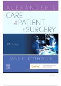Test Bank for Alexander&rsquo;s Care of the Patient in Surgery 17th Edition by Rothrock&vert; Latest 2025&vert;&vert;&vert;Ace your exam