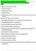 Chamberlain College of Nursing HESI A2 ANATOMY & PHYSIOLOGY &lpar;A&P&rpar; QUESTIONS & ANSWERS LATEST UPDATE 2023