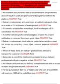 GO Share Delivery Pro Questionnaire &sol; Complete Study Guide &sol; Actual Exam Questions & Correct Answers &lpar;Verified detailed answers&rpar; A&plus; Grade Quiz&lowbar;&lowbar;&lowbar;&lowbar;&quest; Harassment and unwanted sexual advancements are prohibited and will result in a delivery profession