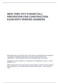 NEW YORK CITY 8-HOUR FALL PREVENTION FOR CONSTRUCTION EXAM