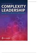Complexity Leadership Nursing's Role in Health Care Delivery 3rd Edition Crowell Boynton Test Bank