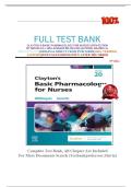 CLAYTONS BASIC PHARMACOLOGY FOR NURSES 20TH EDITION WILLIHNGAZ TESTBANK&sol;COMPLETE GUIDE 2024&sol;2025&sol;all chapters 1-48