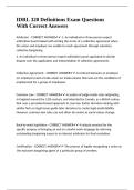 IDRL 320 Definitions Exam Questions With Correct Answers&period;