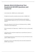 Module 26112-20 &lpar;Electrical Test Equipment&rpar; NCCER Questions and Answers