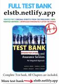 &lbrack;TEST BANK&rsqb; AUDITING AND ASSURANCE SERVICES&comma; 16TH EDITION BY ARENS&comma; ELDER&comma; BEASLEY&comma; HOGAN&period;