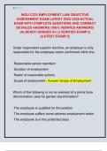 WGU C233 EMPLOYMENT LAW OBJECTIVE  ASSESSMENT EXAM LATEST 2025&sol; 2026 ACTUAL  EXAM WITH COMPLETE QUESTIONS AND CORRECT  DETAILED ANSWERS &lpar;100&percnt; VERIFIED ANSWERS&rpar;  &vert;ALREADY GRADED A&plus;&vert; &vert;&vert; VERIFIED EXAM&excl;&excl;&vert;&vert;  &vert;&vert;LATEST EXAM&excl;&excl;&excl;&vert;&vert; 