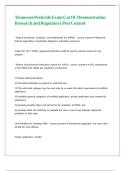 Tennessee Pesticide Exam Cat 10- Demonstration Research and Regulatory Pest Control 