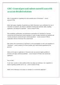 GRC-General pest and rodent control Exam with accurate detailed solutions
