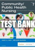 Community&sol;Public Health Nursing&comma; 7th Edition&colon; Promoting the Health of Populations Test Bank