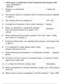RVTI Level 1 Certification Exam Questions And Answers With Verified Solutions 2025&vert;2026 &vert; Updated