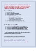 CELLULAR AND MOLECULAR BIOLOGY FINAL EXAM  NEWEST 2025-2026 ACTUAL EXAM 160 QUESTIONS AND  CORRECT DETAILED ANSWERS WITH RATIONALES &lpar;VERIFIED ANSWERS&rpar; &vert;ALREADY GRADED A&plus; 