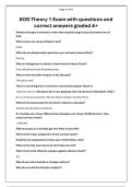 SODTheory1Examwithquestionsand correctanswersgradedA&plus;