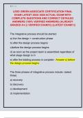 LEED GREEN ASSOCIATE CERTIFICATION FINAL  EXAM LATEST 2025&sol; 2026 ACTUAL EXAM WITH  COMPLETE QUESTIONS AND CORRECT DETAILED  ANSWERS &lpar;100&percnt; VERIFIED ANSWERS&rpar; &vert;ALREADY  GRADED A&plus;&vert; &vert;&vert; VERIFIED EXAM&excl;&excl;&excl;&vert;&vert; &vert;&vert;LATEST EXAM&excl;&excl;&excl;&vert;&vert;