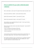 Heartcode BLS Exam with verified detailed solutions