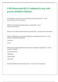 CPR Heartcode BLS Combined Exam with precise detailed solutions