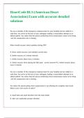 HeartCode BLS &lpar;American Heart Association&rpar; Exam with accurate detailed solutions