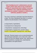 HESI PHARMACOLOGY CARDIOVASCULAR EXIT  EXAM LATEST 2025&sol; 2026 ACTUAL EXAM WITH  COMPLETE QUESTIONS AND CORRECT DETAILED  ANSWERS &lpar;100&percnt; VERIFIED ANSWERS&rpar; WITH  RATIONALES &vert;ALREADY GRADED A&plus;&vert; &vert;&vert;PROFESSOR  VERIFIED&vert;&vert; &vert;&vert;NEWEST EXAM&excl;&excl;&excl;&vert;&vert;