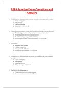 APEA Practice Exam Questions and Answers 2025 &vert; NP Exam Prep Guide