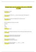 VirtualSC Final Exam Test Questions with 100&percnt; Correct Answers &vert; A&plus; Verified Latest 2024&sol;2025
