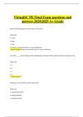 VirtualSC PE Final Exam 2024&sol;2025 &vert; All Questions and Answers with Complete Solutions &vert; A&plus; Verified
