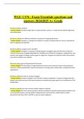 WGU C176 Exam Essentials &vert; Exam Questions and Answers 100&percnt; Pass &vert; A&plus; Verified Latest 2024&sol;2025