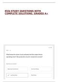 ES3J STUDY QUESTIONS WITH COMPLETE SOLUTIONS&comma; GRADED A&plus;