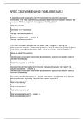 NRSG 3302 WOMEN AND FAMILIES EXAM 2