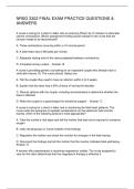 NRSG 3302 FINAL EXAM PRACTICE QUESTIONS & ANSWERS