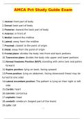 AMCA PCT Study Guide Exam &lpar;Latest 2025 &sol; 2026 Update&rpar; Actual Questions and Verified Answers &vert; 100&percnt; Correct &vert; Grade A&plus; COMPLETE