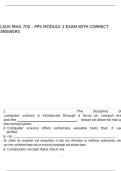 LSUS MHA 705 - PPs Module 2 exam with correct answers