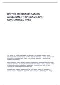 United Medicare Basics Assessment 25- exam 100- guaranteed pass