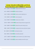CASAC EXAM I UPDATED  ACTUAL    Exam Questions and CORRECT Answers 