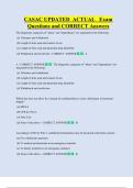 CASAC  Bundled Exam Questions WITH  CORRECT Answers