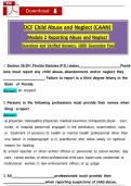 DCF Child Abuse and Neglect &lpar;CAAN&rpar;  Module 2 Reporting Abuse and Neglect  Questions and Verified Answers&comma; 100&percnt; Guarantee Pass
