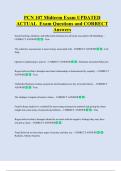 PCN 107 Midterm Exam UPDATED   ACTUAL  Exam Questions and CORRECT  Answers