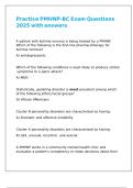 Practice PMHNP-BC Exam Questions 2025 with answers&period;