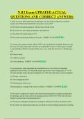 N112 Exam UPDATED ACTUAL  QUESTIONS AND CORRECT ANSWERS