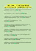 N112 Exam 1 UPDATED ACTUAL  QUESTIONS AND CORRECT ANSWERS