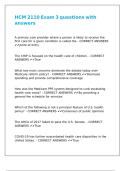 HCM 2110 Exam 3 questions with answers&period;