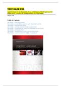 Test Bank for Applied Calculus for the Managerial Life and Social Sciences&colon; A Brief Approach&comma; 10th Edition&comma; Soo T&period; Tan&comma; ISBN-10&colon; 1285464648&comma; ISBN-13&colon; 9781285464640