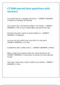 CT DMV permit test questions with answers