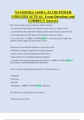 NAVEDTRA 14105A&comma; FLUID POWER  UPDATED ACTUAL  Exam Questions and  CORRECT Answers 