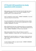 CT Permit 150 questions to study questions with answers