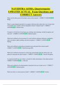 NAVEDTRA 14338A&comma; Quartermaster  UPDATED ACTUAL  Exam Questions and  CORRECT Answers 