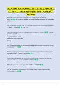 NAVEDTRA 14300 &lpar;MTS TEST&rpar; UPDATED  ACTUAL  Exam Questions and CORRECT  Answers
