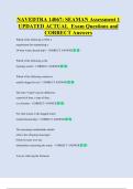 NAVEDTRA 14067&colon; SEAMAN Assessment 1  UPDATED ACTUAL  Exam Questions and  CORRECT Answers 