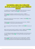 NAVEDTRA 14022 CH-2 UPDATED  ACTUAL  Exam Questions and CORRECT  Answers 