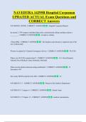 NAVEDTRA 14295B Hospital Corpsman  UPDATED ACTUAL Exam Questions and  CORRECT Answers 